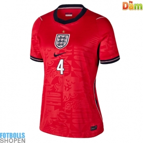 Billiga England Declan Rice #4 Bortatröja Dam VM 2026 Kortärmad